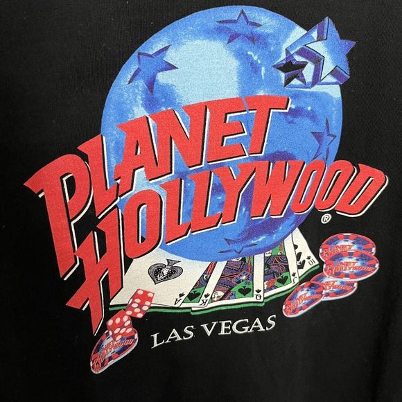 Planet Hollywood Las Vegas Vintage T Shirt Mens XXL Short Sleeve 1998 Rare VGC - Picture 3 of 8